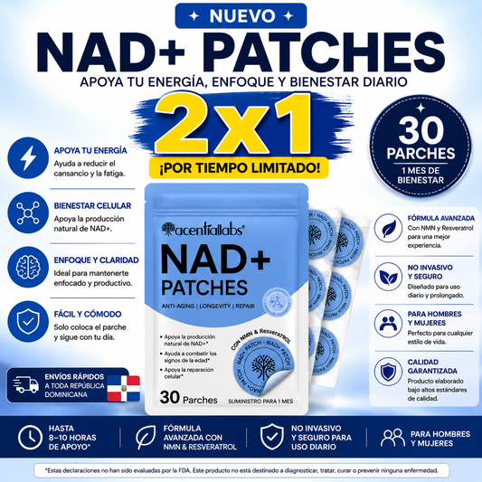 🔥 Parches NAD+ 2x1 – Más Energía y Bienestar Diario